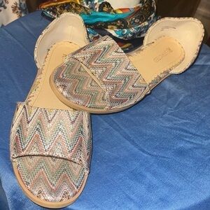 Restricted for Francesca Slip On Peep Toe Sandals